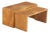 A Nesting Set of Two Parchment Coffee Tables in the Manner of Jean-Michel Frank For Sale