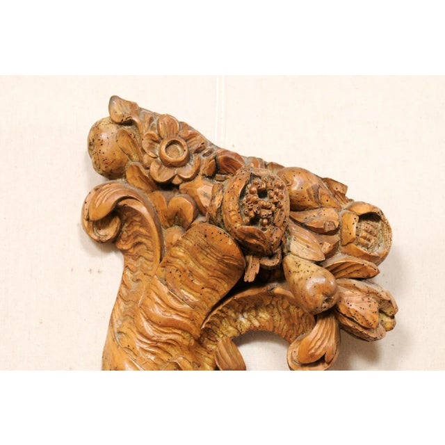 Camel Antique French Cornucopia Wall Plaques - A Pair For Sale - Image 8 of 11