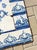 18th Century Portuguese Baroque Blue & White Flower Vase Tile Panel For Sale - Image 9 of 16