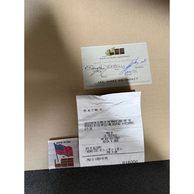 Lee Industries Model #3583 Custom Two Piece Sectional For Sale - Image 9 of 12