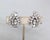 Vintage Signed Mazer Brothers Rhodium Plated Clear Rhinestone Clip Earrings-2 Pieces For Sale - Image 4 of 7