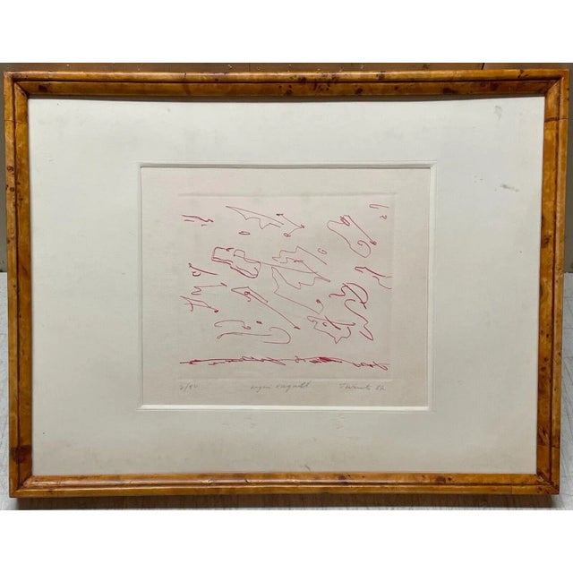 1980s Vintage Giulio Turcato 'Degri Vagutto' Abstract Italian Modernist Color Etching For Sale - Image 5 of 12