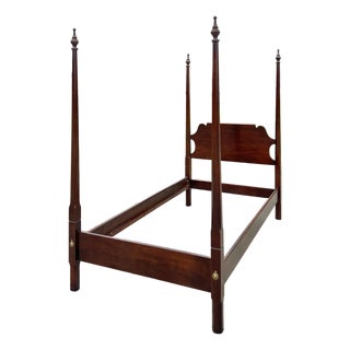 Statton Oldtowne Cherry Pencil Post Bed - Twin Size For Sale