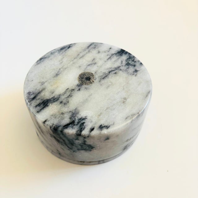 Vintage Circular Marble Box For Sale - Image 13 of 13