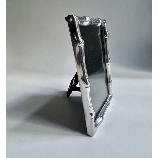 Mariposa Faux Bamboo Cast Aluminum Picture Frame For Sale In New York - Image 6 of 18