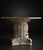 Late 19th Century European-Style Round Natural Stone Dining Table With Ornate Carved Pedestal For Sale - Image 4 of 7