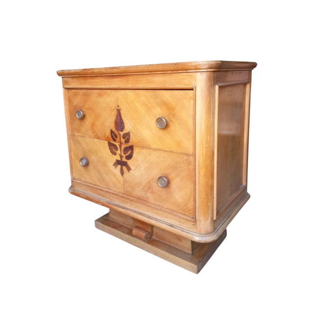 Small Art Deco Inlaid Chest of Drawers, 1930s For Sale - Image 4 of 14