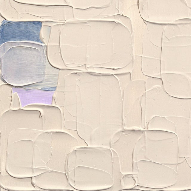 Beige Baby 3 - Original Neutral Textured Impasto-Style Acrylic Painting on Canvas For Sale - Image 4 of 9