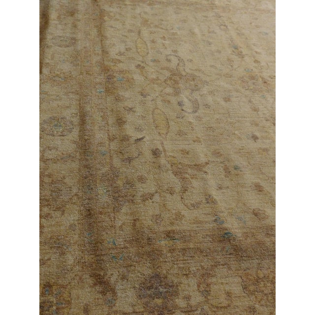 Beige Hand Knotted Pakistan Rug - 8'x 8' For Sale - Image 8 of 10