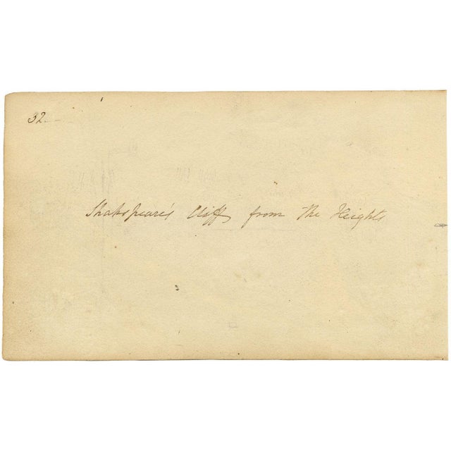John Maule, Shakespeare Cliff from Western Heights, Dover, Kent, 1814, Watercolour For Sale - Image 3 of 4