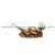 Mid 20th century "Oracles" Sculptural Coffee Table w/ Glass Top featuring a nude Mermaid with her trusted guardian the...