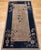 Vintage Art Deco Chinese Area Rug, Handwoven Wool, Floral Medallion, 3' x 6' For Sale - Image 9 of 17