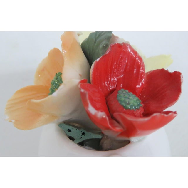 Crown Staffordshire England Fine Bone China Floral Pig Decorative Figurine 5158b For Sale - Image 17 of 18