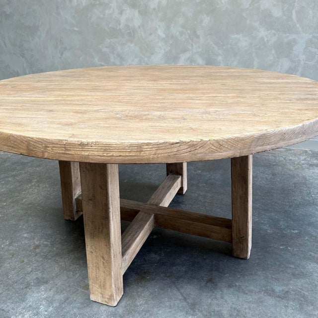 Not Yet Made - Made To Order Reclaimed Wood Dining Table in Natural Wood Finish 72" For Sale - Image 5 of 8