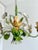 1970s Vintage Floral Tole Chandelier, 1970 For Sale - Image 5 of 18