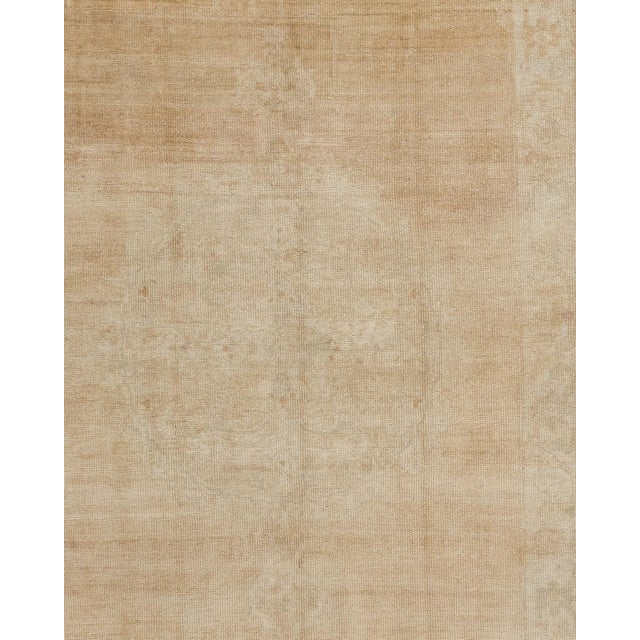 Vintage Circa 1940 Turkish Oushak Rug 4ft 8in X 8ft 9in For Sale - Image 9 of 13