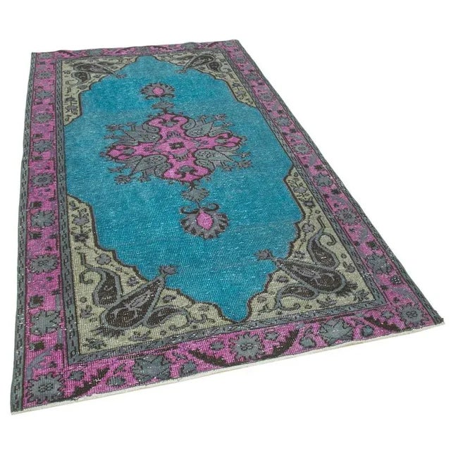 Explore our Hand-carved Over-dyed rugs, where vintage hand-knotted Turkish rugs from the 60s and 70s are given new life....