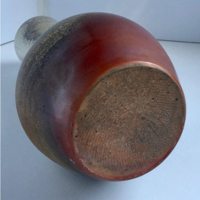 Large Raku Fired Earthenware Vase - By Nancy Niles - For Sale In Monterey, CA - Image 6 of 8