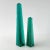 Emerald 20th Century Emerald Green Cut Crystal Obelisk Pair For Sale - Image 8 of 12