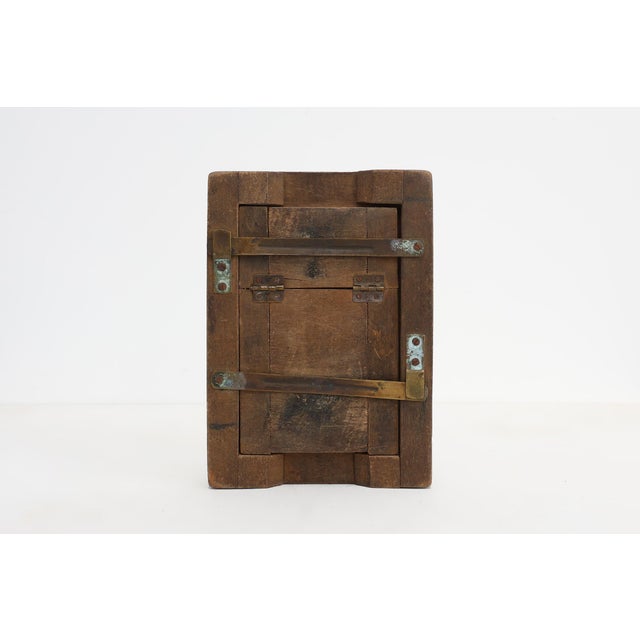 1920s 20th Century Rustic Wooden Photo Frame with Glass, France, 1920s For Sale - Image 5 of 11