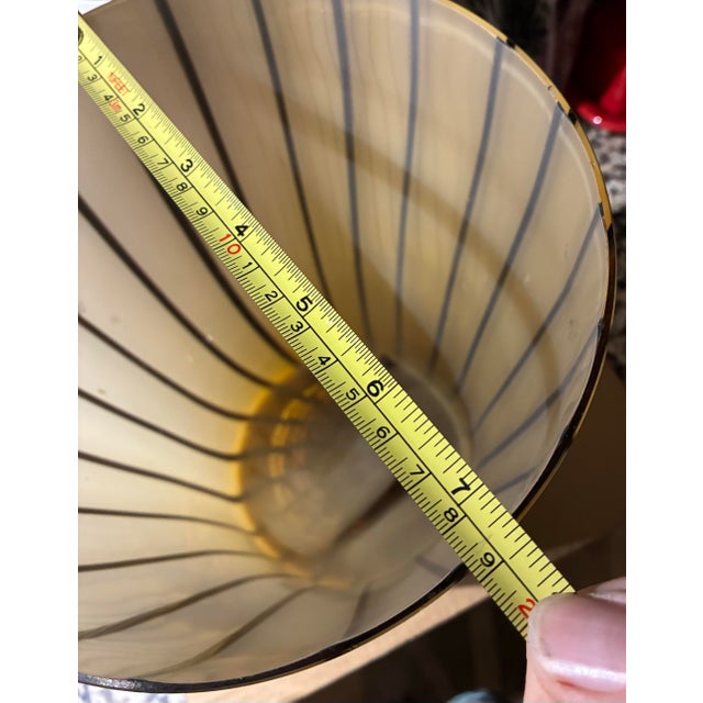 Loetz Loetz Style Orange and Black Art Glass Vase For Sale - Image 4 of 4