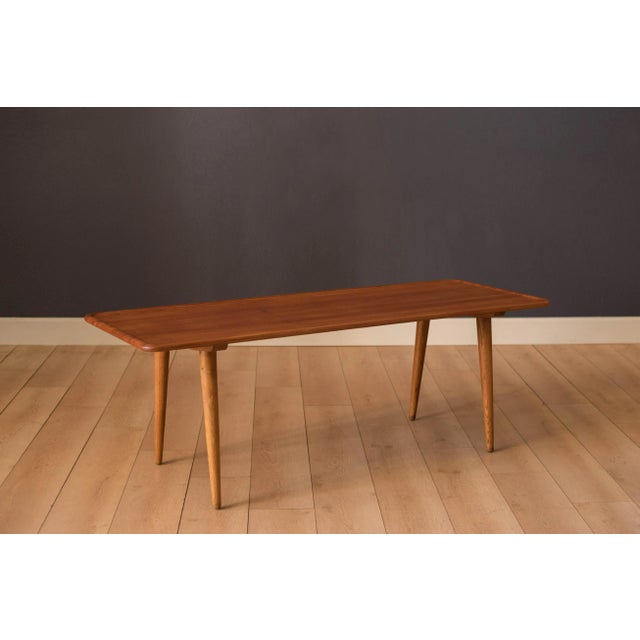 Mid-Century Modern Vintage Danish At-11 Solid Teak Coffee Table by Hans J. Wegner For Sale - Image 3 of 10