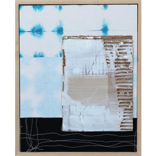 "Simplicity" Contemporary Original Abstract Mixed-Media Painting by Michelle Owenby, Framed For Sale