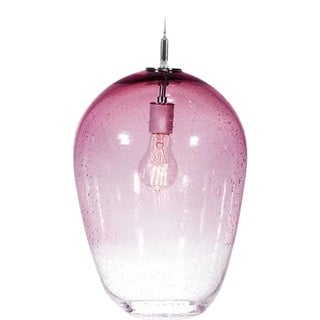 Zenith Pendant Light from the Fizz Collection in Rose Quartz For Sale