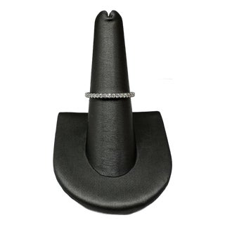 Natural Diamond Near Full Eternity Ring in 14kt White Gold - 0.50ctw, Size 7 For Sale