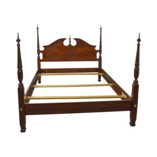 Harden Solid Cherry Queen Size Poster Bed For Sale