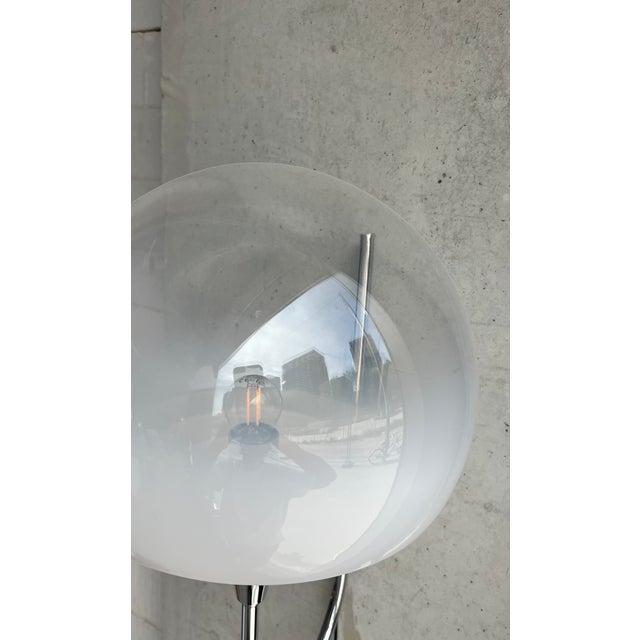 1970s Italian Wall Lamp with Gradient Glass Globe, Italy, 1970s For Sale - Image 5 of 8