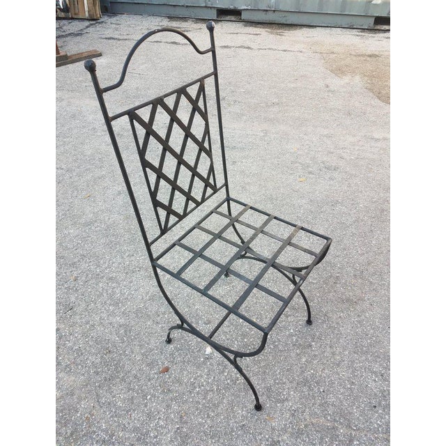 2010s Moroccan Wrought Iron Chair For Sale - Image 5 of 6