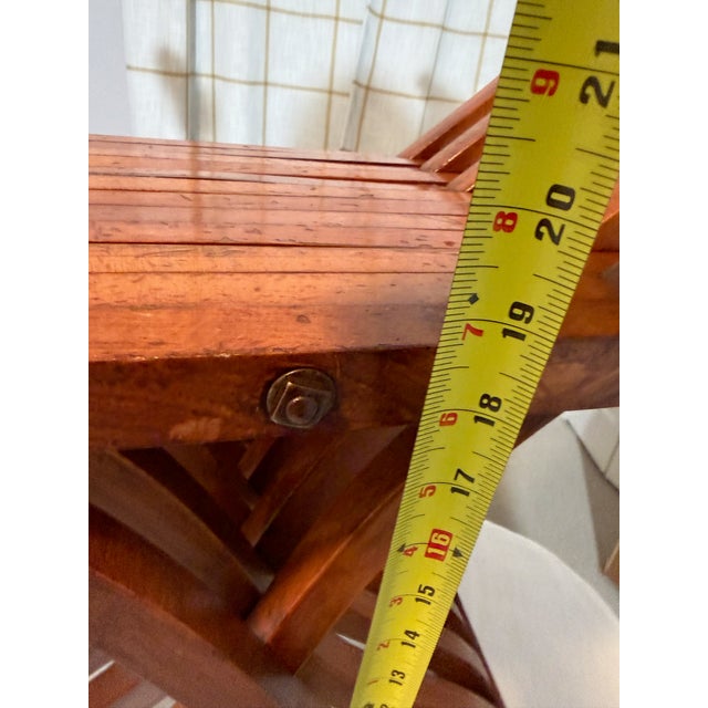 Italian Renaissance Savonarola Dante Master Chair Hand Carved Vintage Folding For Sale - Image 11 of 13