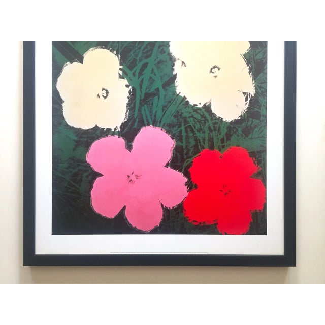 Mid-Century Modern Andy Warhol Foundation Lithograph Print Framed Pop Art Poster " Flowers III " 1964 For Sale - Image 3 of 13