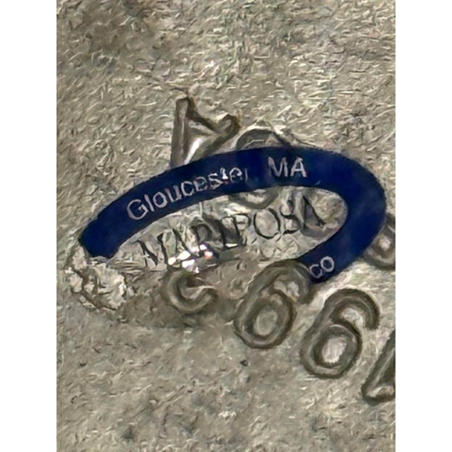 Metal 1992 Mariposa Brillante Arthur Court Style Aluminum Pear Dish For Sale - Image 7 of 8