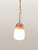 This is a unique art deco pendant light with a striking bisque glass shade. This means the glass is frosted and resembles...