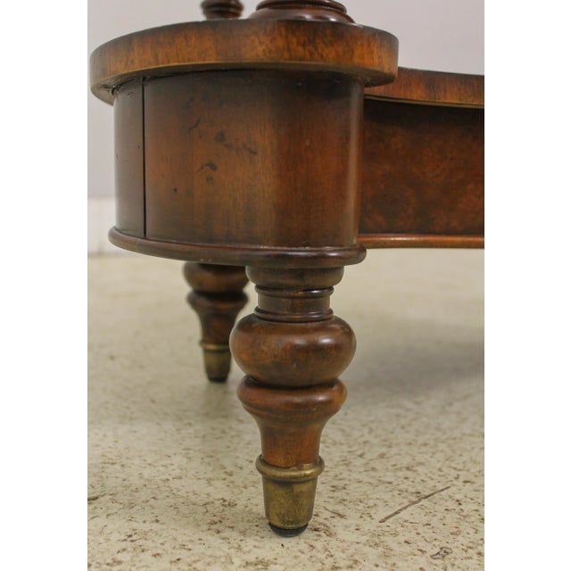 Maitland Smith Mahogany Regency Style 3 Tier Table For Sale - Image 10 of 13