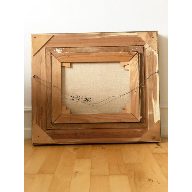 Vintage Original Cottage Oil Painting: Framed Countryside Wall Art For Sale - Image 10 of 11