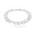 Modern 925 Sterling Solid Silver Link Chain Bracelet by Carat&her- Thanksgiving For Sale - Image 3 of 10