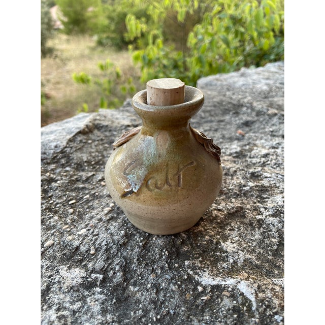 French Folk Art Open Mouth Face Jug / Salt Container For Sale In Buffalo - Image 6 of 13