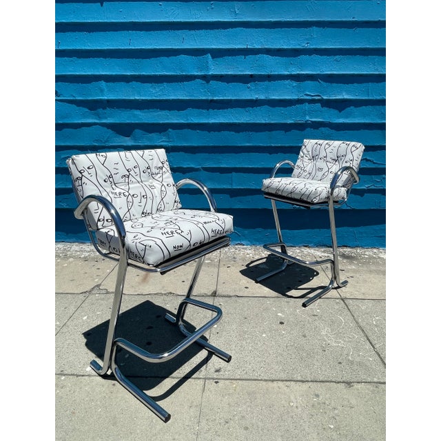 Jerry Johnson Single 1970s Jerry Johnson Style Barstool For Sale - Image 4 of 12