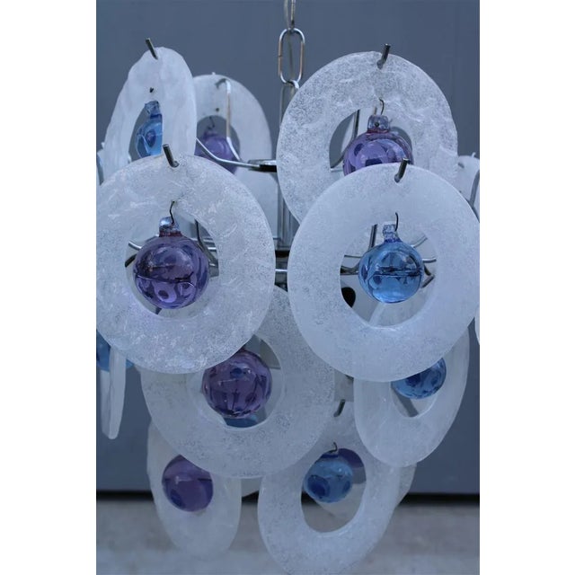 Pop Art Style Murano Glass Ceiling Lamp, 1970s For Sale - Image 6 of 11