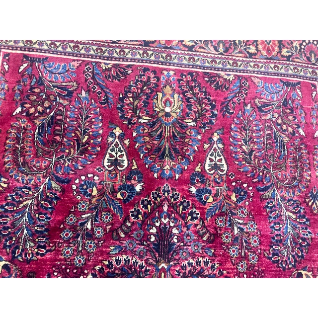 Traditional Antique Persian Sarouk Rug For Sale - Image 3 of 10