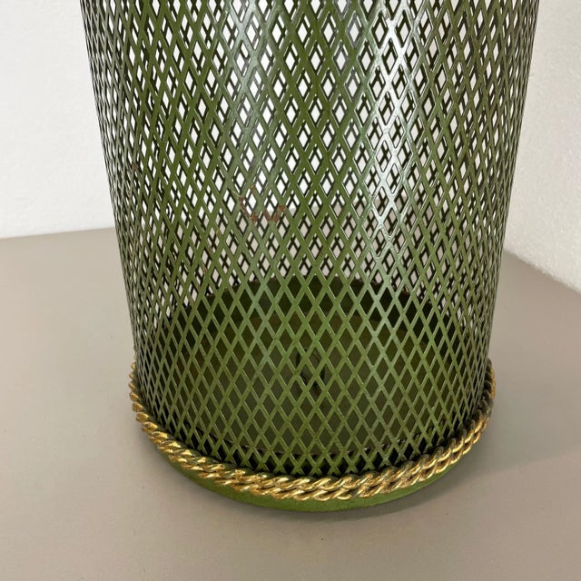 Hollywood Regency Gilded Metal Umbrella Stand from Li Puma, Firenze, Italy, 1950s For Sale - Image 13 of 18