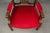 Antique Mahogany Armchair in Red, 1800s For Sale - Image 12 of 17