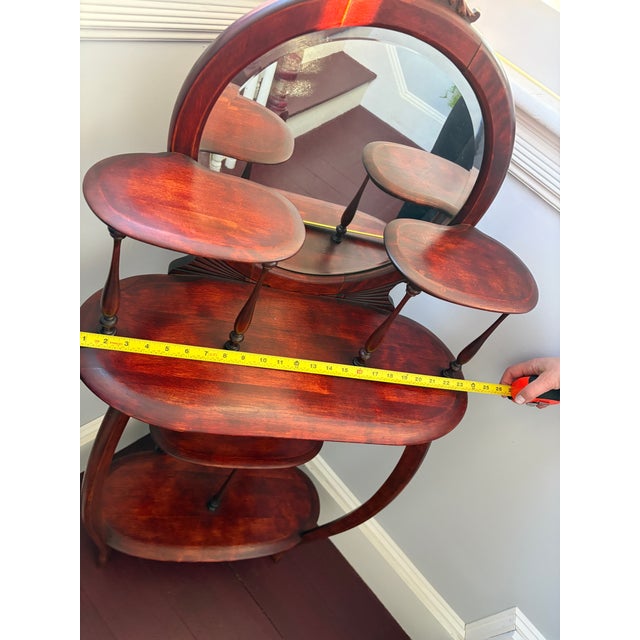 Late 19th Century Victorian Mahogany Étagère For Sale - Image 4 of 4