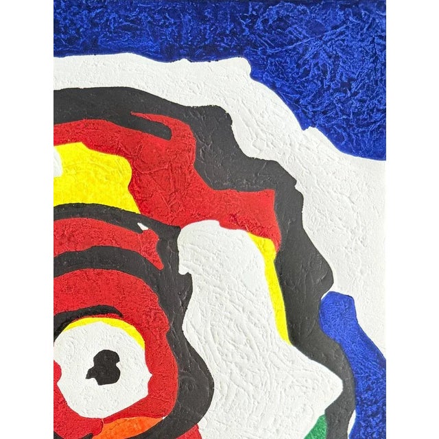 1970s Karel Appel, Le Philosophe, 1977, Woodcut Print For Sale - Image 5 of 6