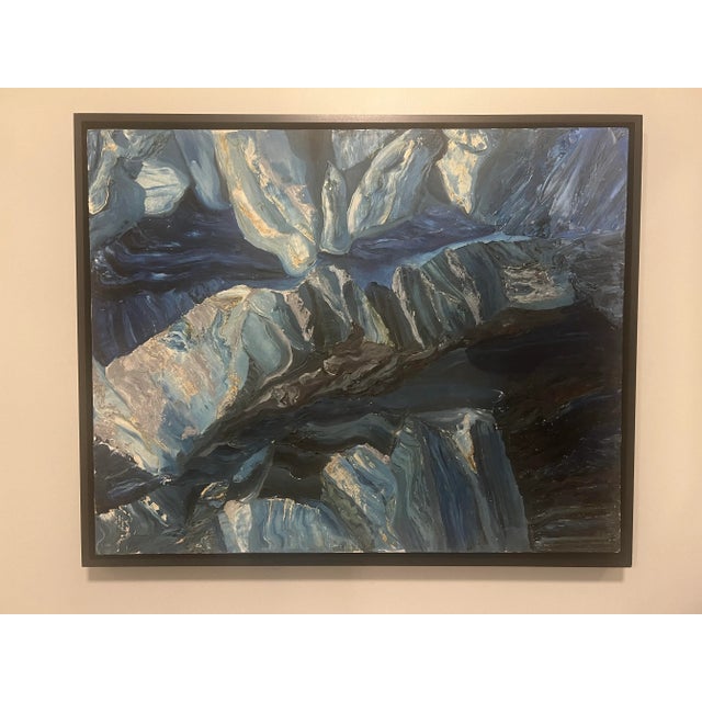 1972, Large Abstract Acrylic Painting on Canvas, Signed, Dated, Framed For Sale In Portland, ME - Image 6 of 6