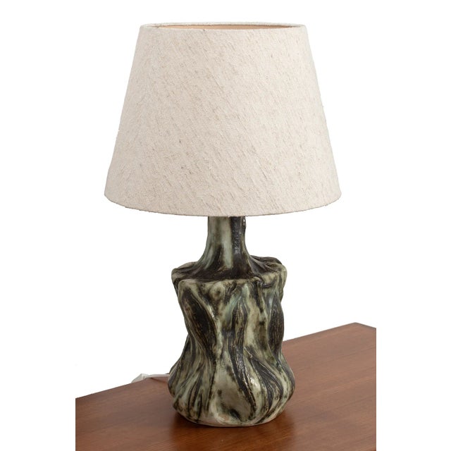 Danish Ceramic Table Lamp For Sale - Image 10 of 10