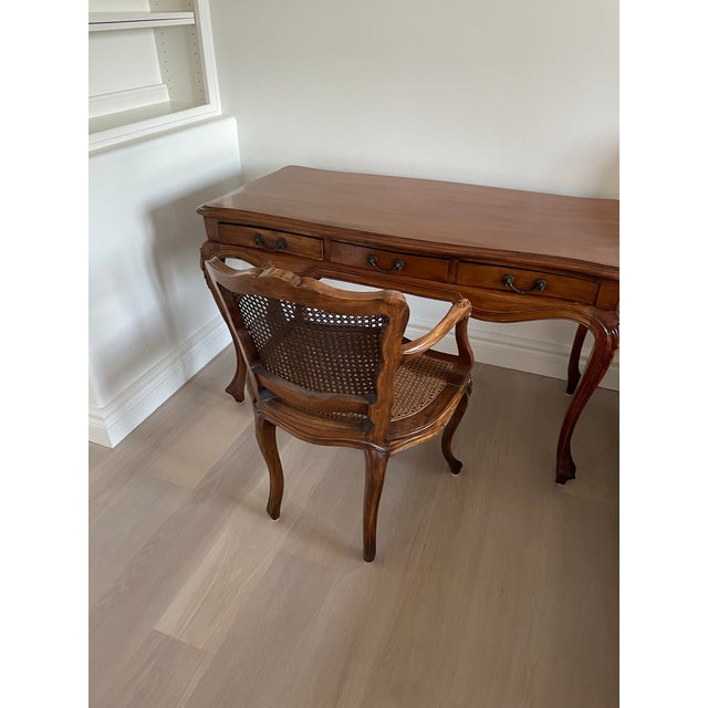 1990s Domain Home Walnut Desk For Sale - Image 4 of 12